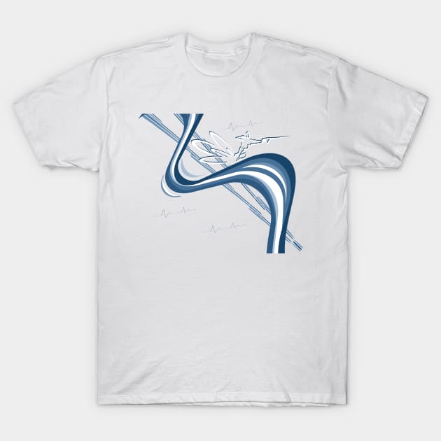 Slalom Water Ski - The Carve Master T-Shirt by GR8DZINE